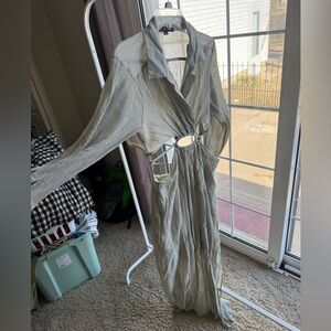 Mint green maxi dress